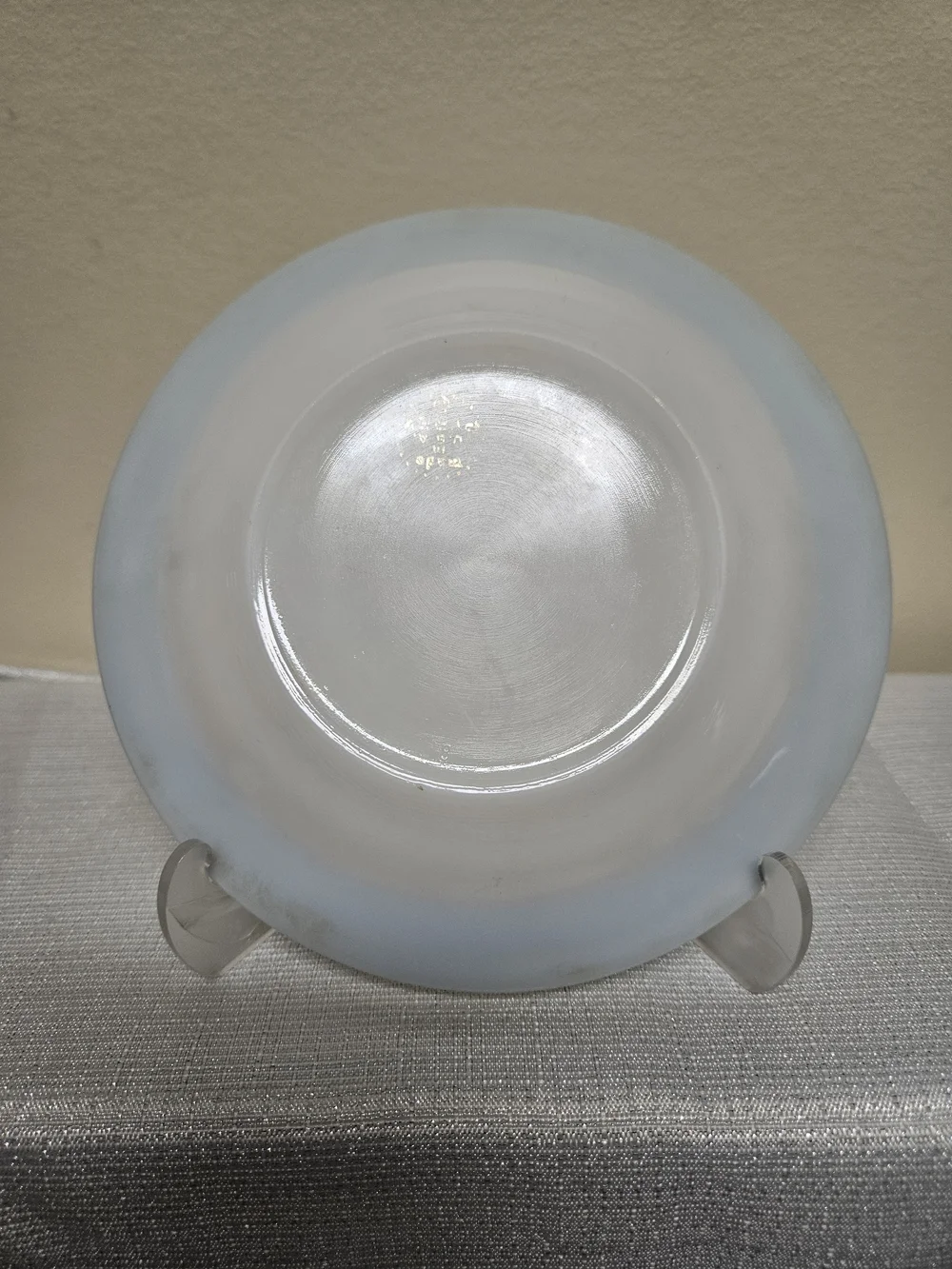 Pyrex Saucer Turquoise Rim‎